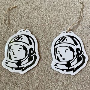 2 authentic billionaire boys stickers
